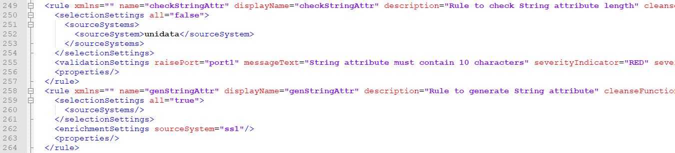 Data quality rules
