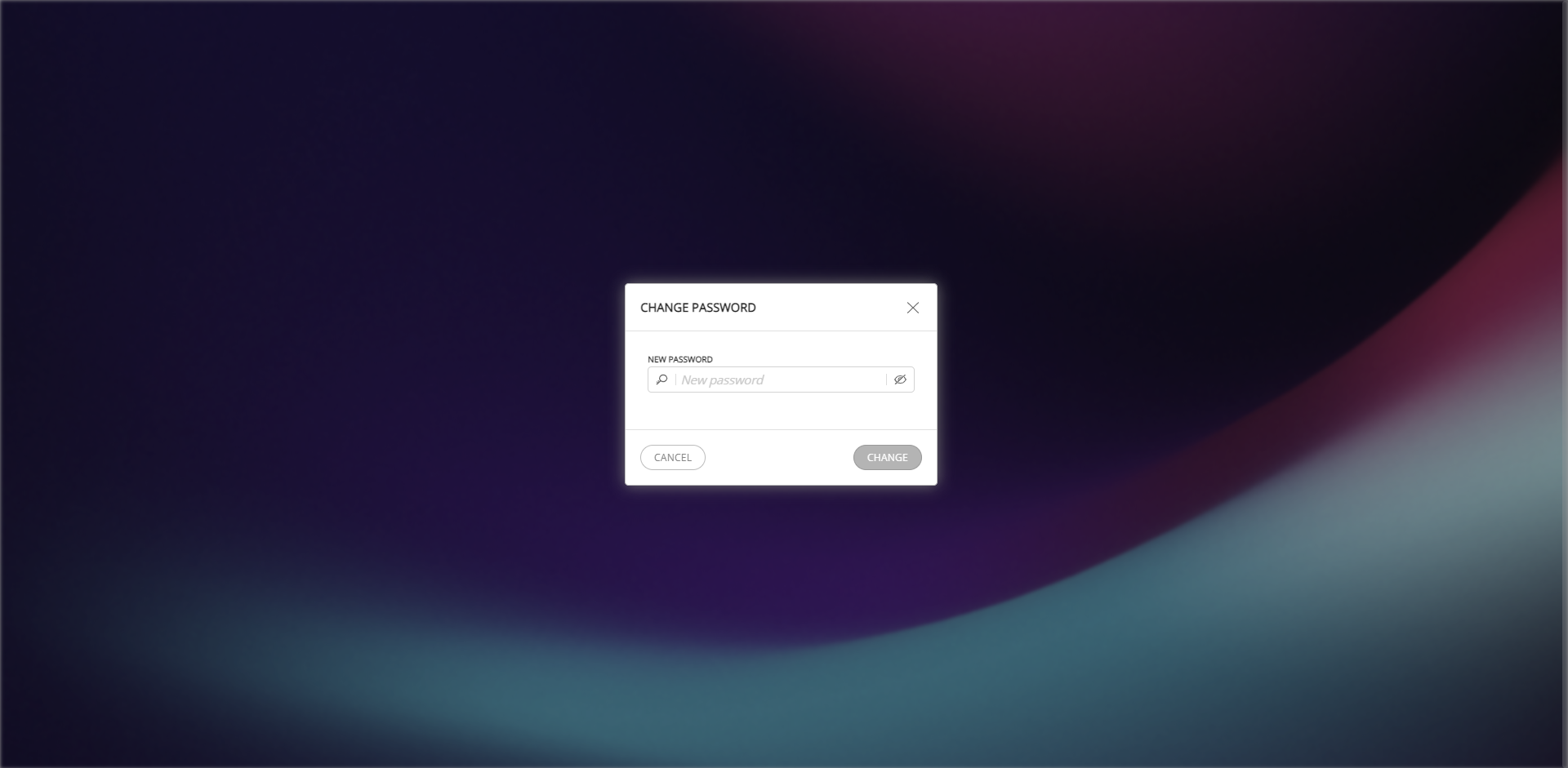 Changing password by first log in